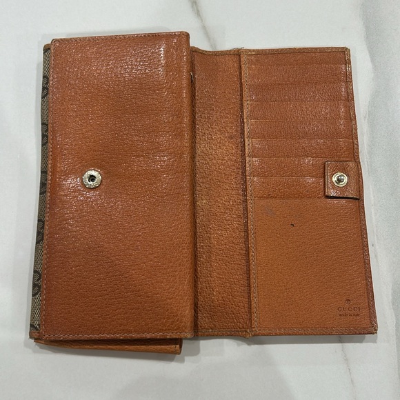 Gucci wallet long in brown - Picture 4 of 12